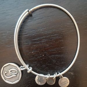 Alex and Ani "G" initial charm bracelet
